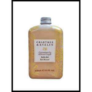 NEW Crabtree & Evelyn Bubble Bath Carmelized Fig Brown Sugar 22oz Unused NEW